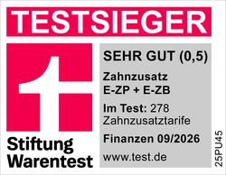 EUROPA Testsiegel Zahnzusatz