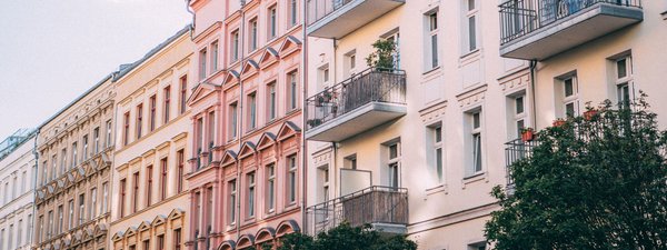 Wohnungen in einer deutschen Stadt