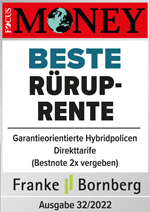 EUROPA Fonds Basis-Rente mit Garantie: „Beste Rürup-Rente" laut FOCUS MONEY, Ausgabe 32/2022