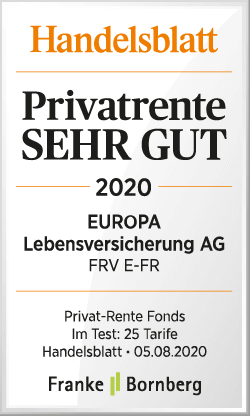 Privatrente "Sehr gut" laut Handelsblatt, 05.08.2020 Privatrente "Sehr gut" laut Handelsblatt, 05.08.2020