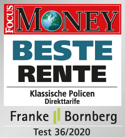 EUROPA Rentenversicherung: "Beste Rente" laut FOCUS MONEY (klassische Policen), Test 36/2020 EUROPA Rentenversicherung: "Beste Rente" laut FOCUS MONEY (klassische Policen), Test 36/2020