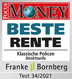 EUROPA Klassische Rente: "Beste Rente" laut FOCUS MONEY, Test 34/2021 EUROPA Klassische Rente: "Beste Rente" laut FOCUS MONEY, Test 34/2021