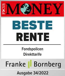EUROPA Fondsrente: „Beste Rente" laut FOCUS MONEY, Ausgabe 34/2022