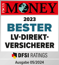 Bester LV-Direkt-Versicherer (Focus Money, Ausgabe 05/2024)